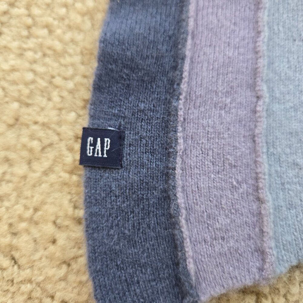 GAP Lambswool Angora Striped Scarf - Picture 5 of 11